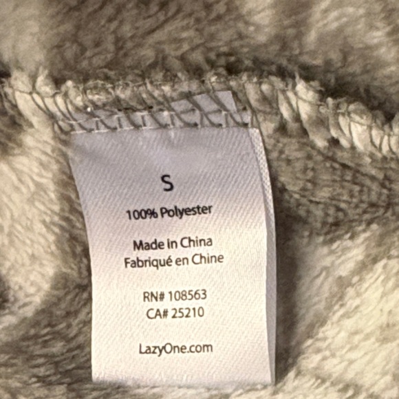 Lazy One Gray Nordic Bear Fleece Pajama Pants - Picture 8 of 8